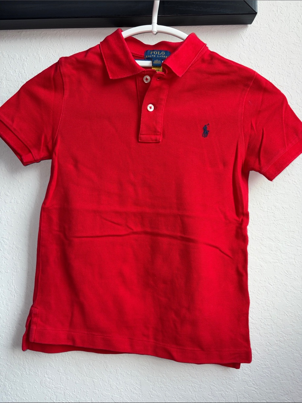 Polo by Ralph Lauren Bright Red Kids Polo with Navy Pony